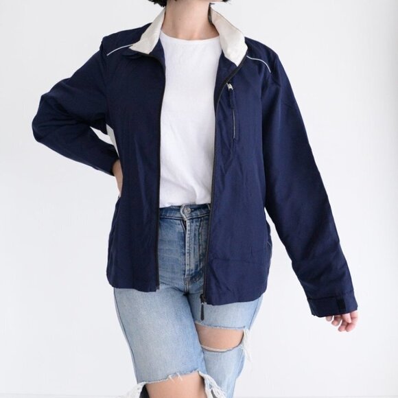 Vintage R&R  Navy Spring/ Fall Jacket Size Large - Picture 1 of 12